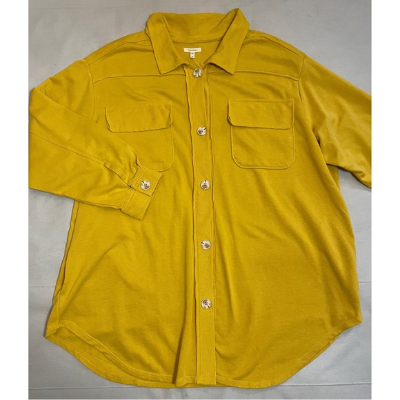 New Maurices Golden Aura Cotton Collegiate Shacket Shirt Size 2X - Picture 5 of 15